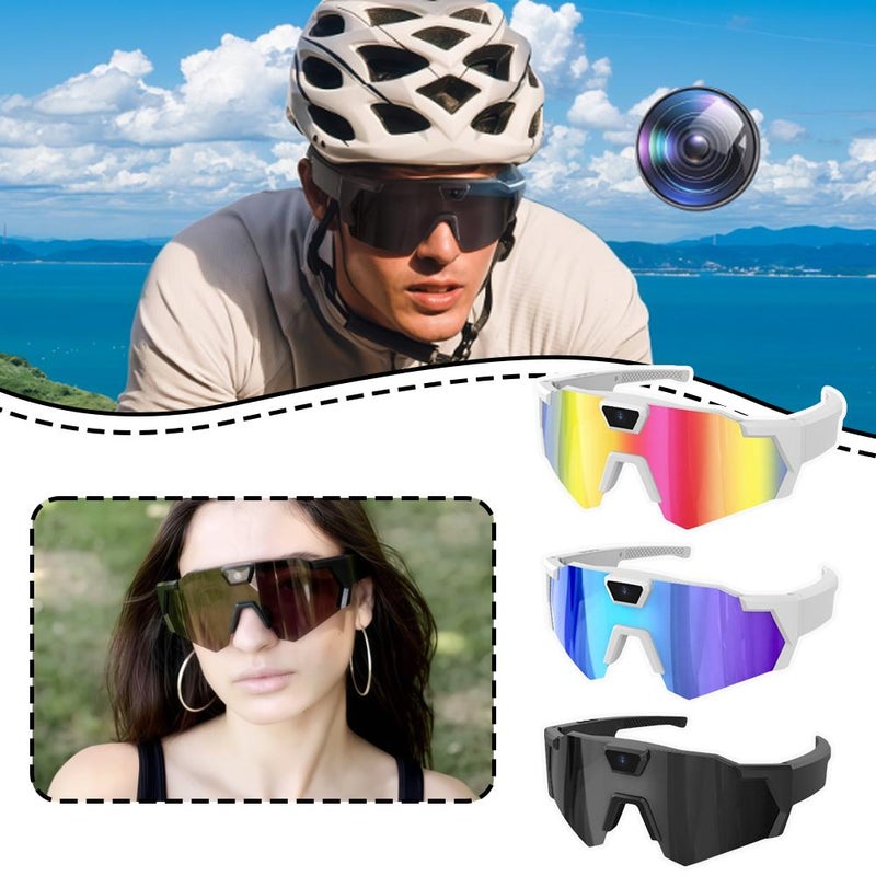 Pov Glasses 1080p Camera Sunglasses – Polarized Smart Recording Glasses With App Control, 120° Wide Angle (blue) - Image 4